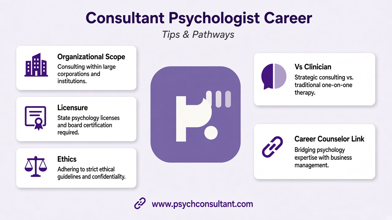 Tips: org scope, licensure check, ethics, vs clinician, not pop HR tests