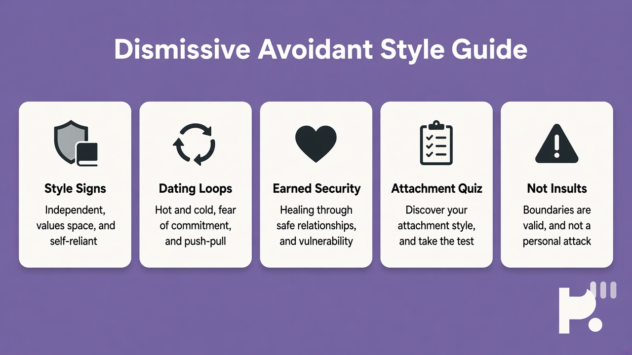 Tips: style signs, dating loops, earned security, attachment quiz, not insults