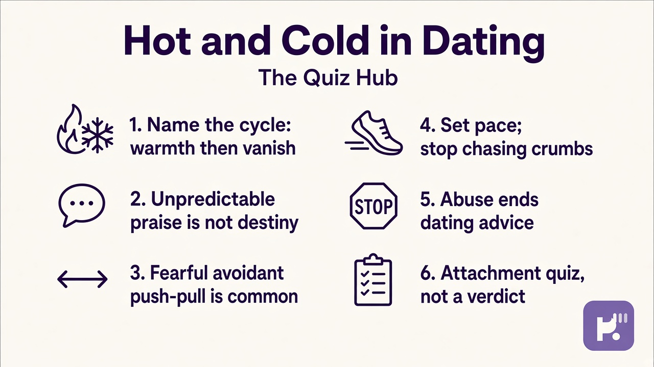 Tips: name hot cold cycles, frustration attraction blog, attachment test, set boundaries