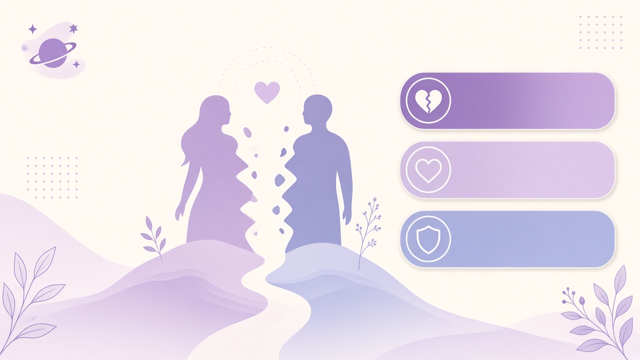 Abandonment issues screening diagram with fear, attachment anxiety, and trust withdrawal domain bars on The Quiz Hub