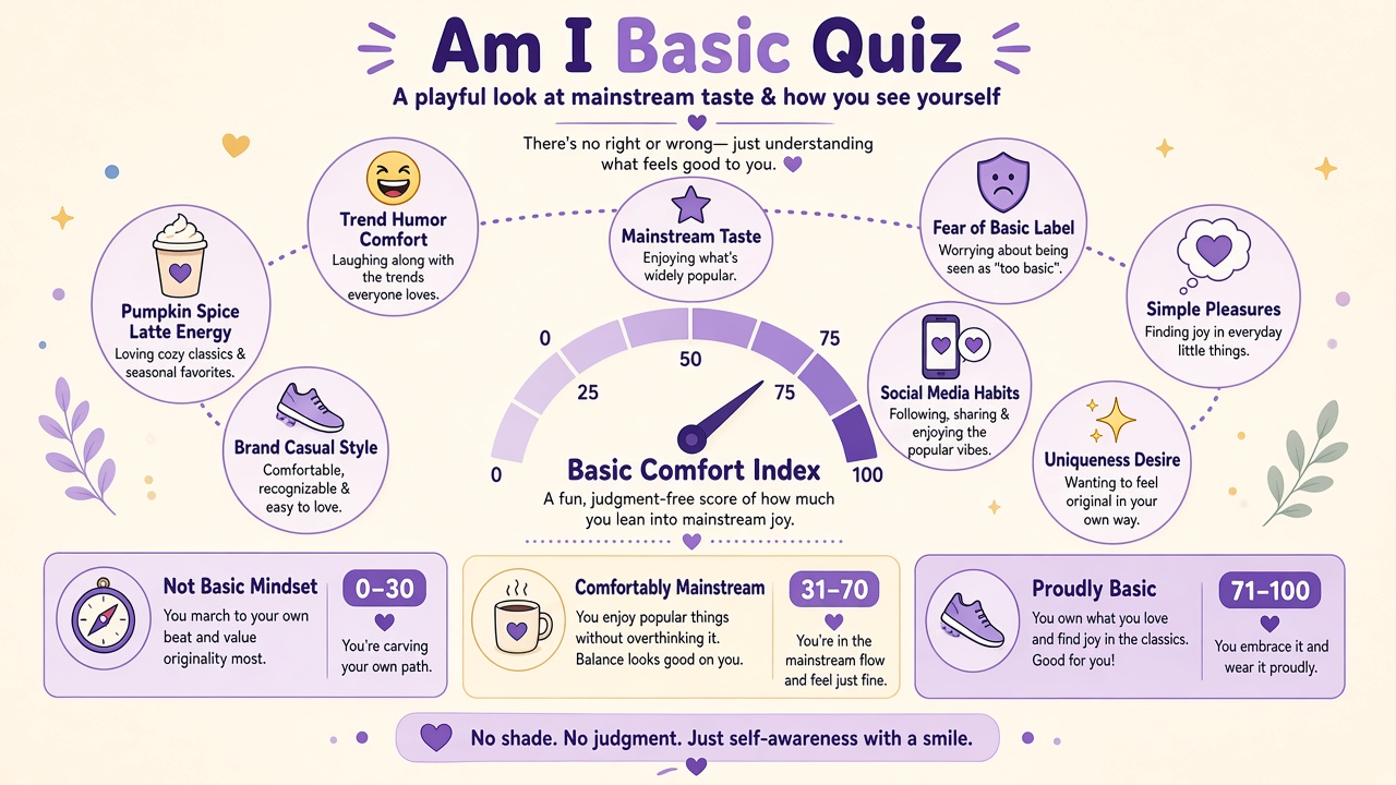 Basic comfort diagram with seven domains and three result bands in purple