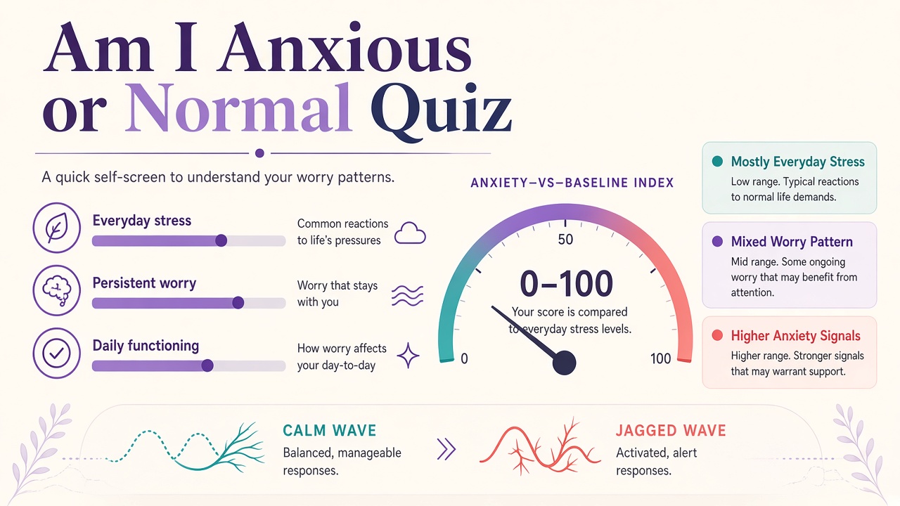Autistic Masking quiz report with index score, domain bars, and stack on The Quiz Hub