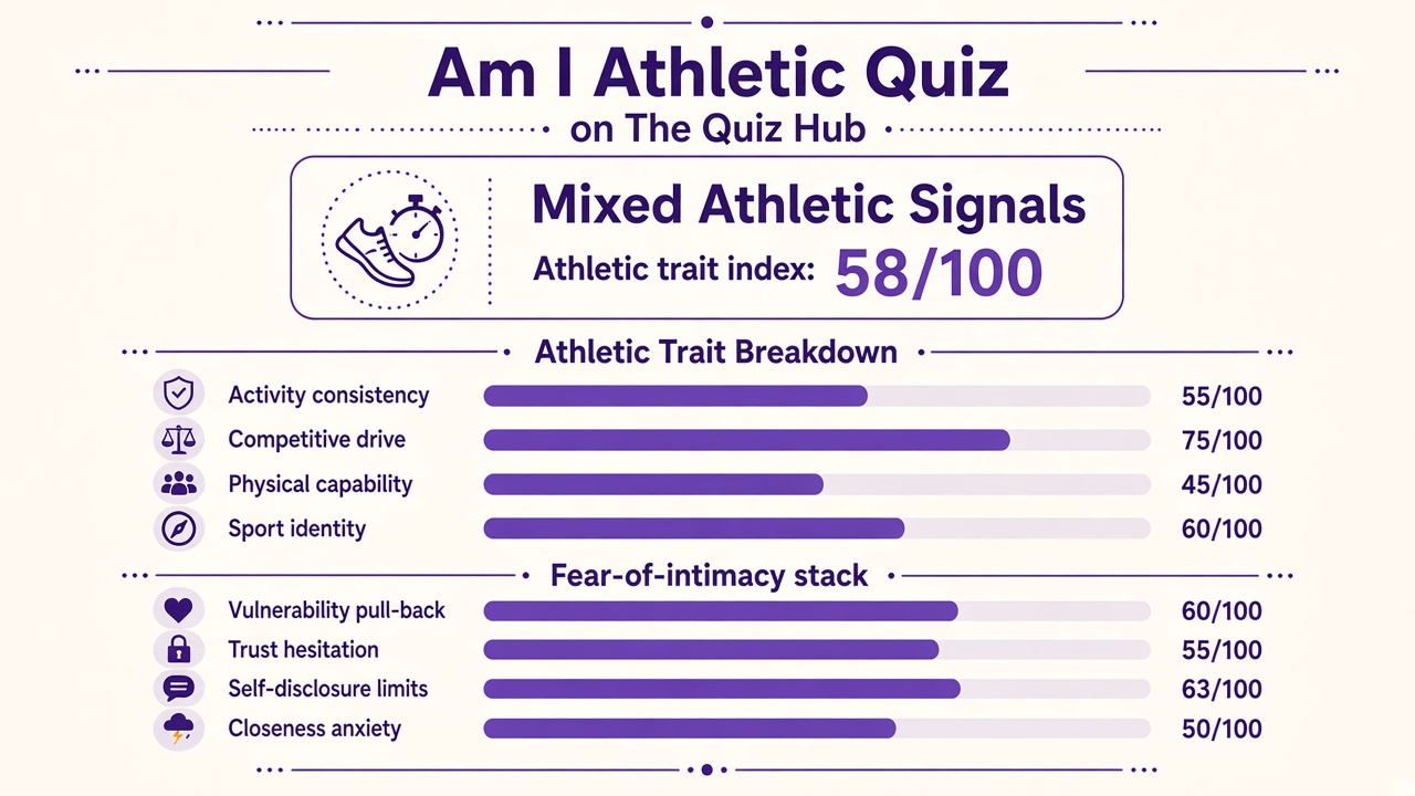 Backpacking Gear quiz report with index score, domain bars, and stack on The Quiz Hub