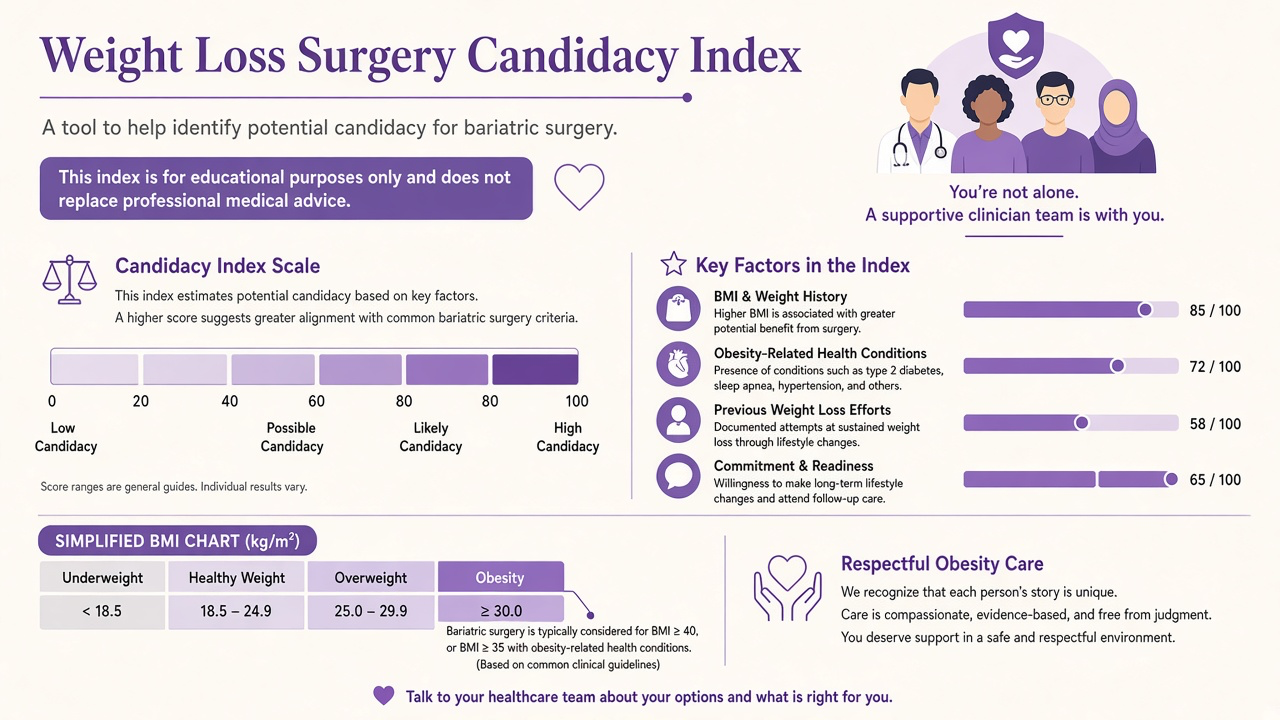 Tip infographic: do i qualify for weight loss surgery