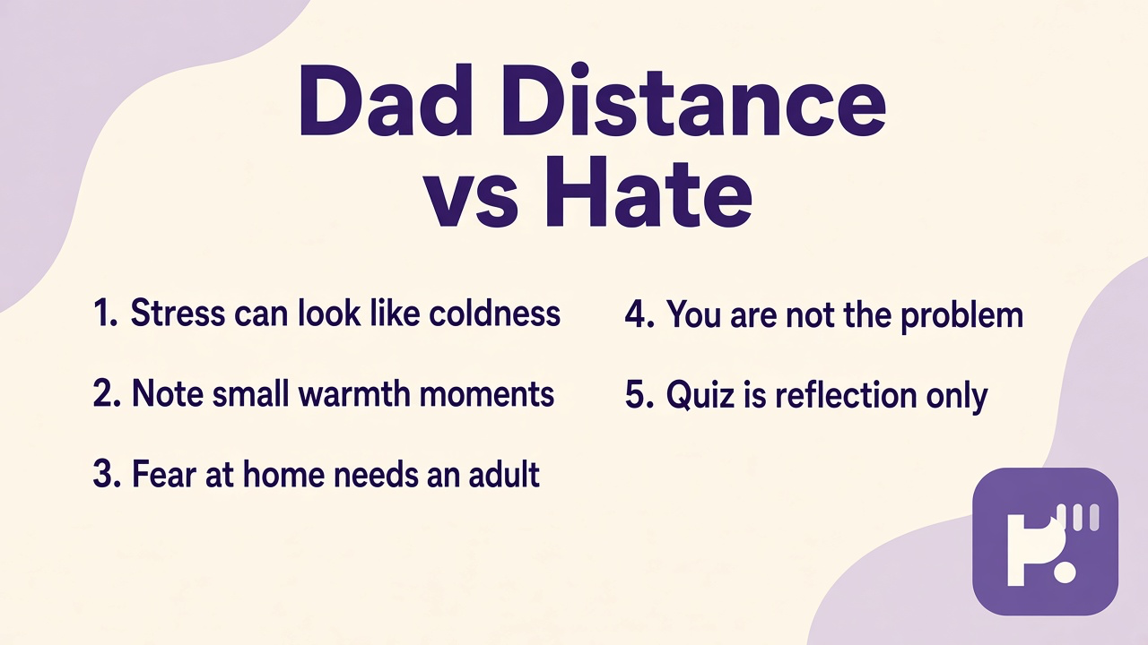 Parent distance tips on stress not hate, warmth moments, trusted adult help, teen safety, not your fault