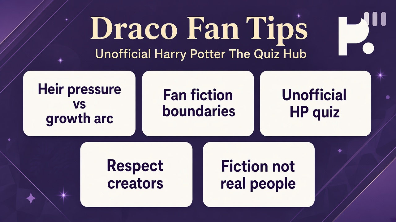 Draco fan tips: unofficial HP quiz, four archetype bars, rivalry vs burdened arc, fiction only