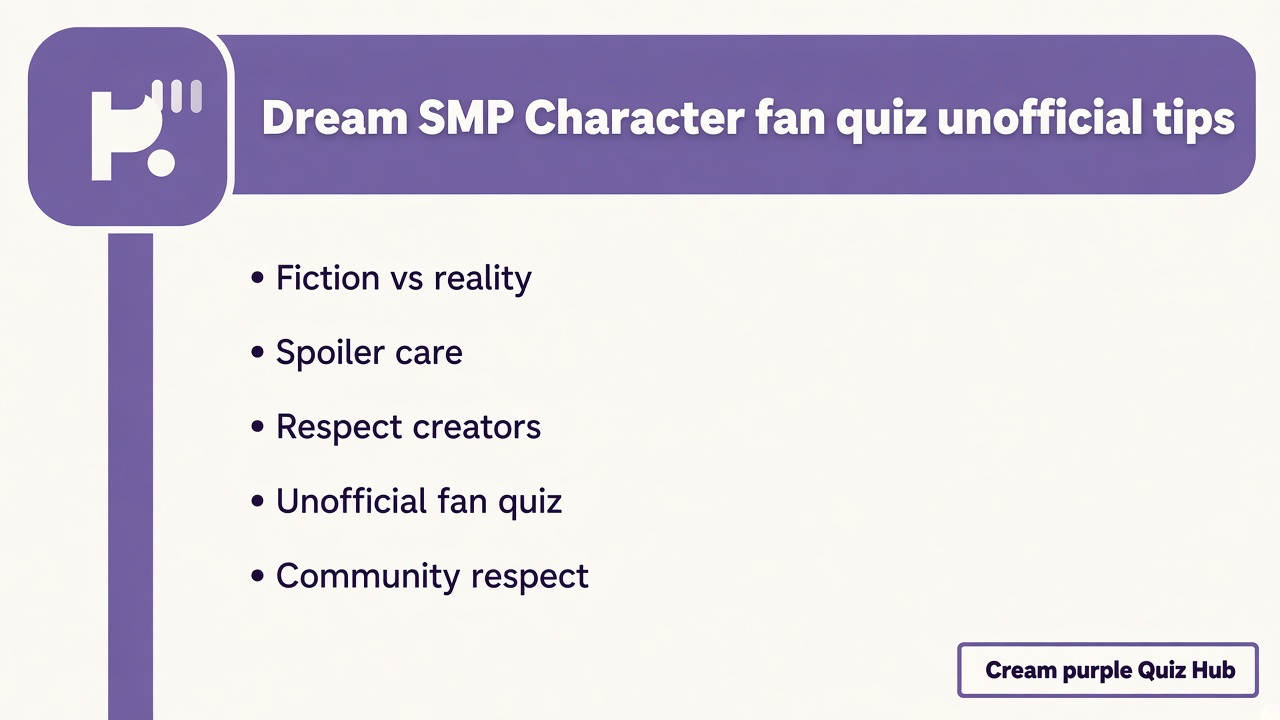 Dream SMP fan tips: unofficial quiz, fiction not friendship, spoiler tags, respect creators, kind community