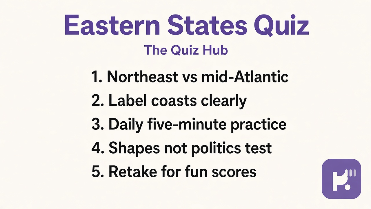Eastern US map tips: New England vs mid-Atlantic, coast labels, blank map practice, fun not politics