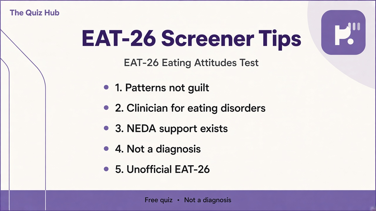 Eating attitude tips: patterns not guilt, food as fuel not punishment, NEDA support, clinician for ED, not diagnosis