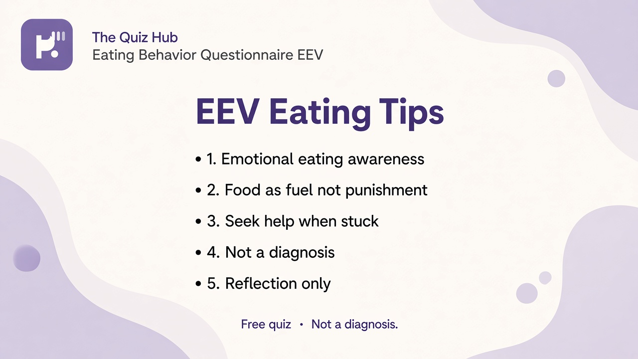 Emotional eating tips: name triggers, food as fuel not punishment, coping before pantry, seek clinician help, not diagnosis