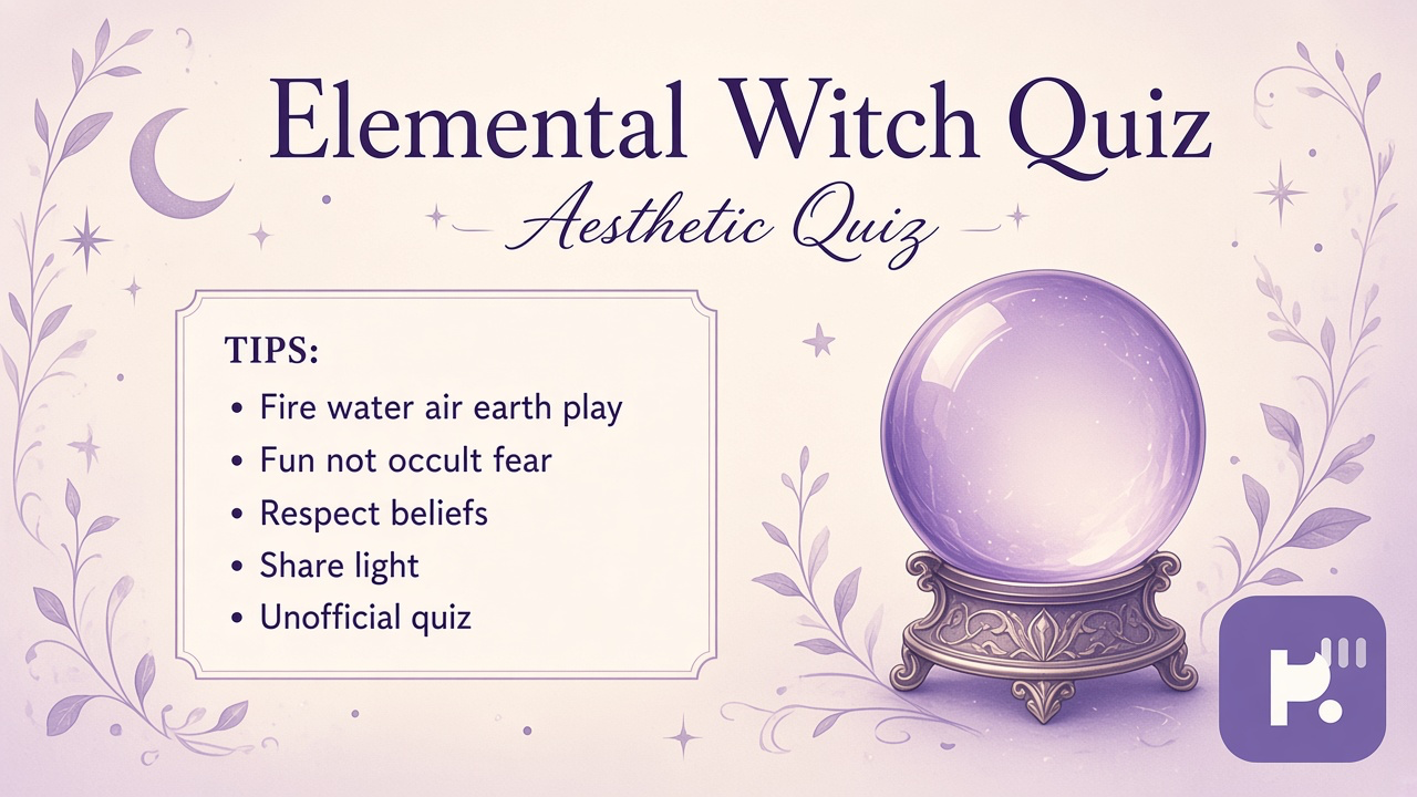 Elemental witch quiz tips: four elements play, fiction not fear, respect beliefs, cozy aesthetic, unofficial fun