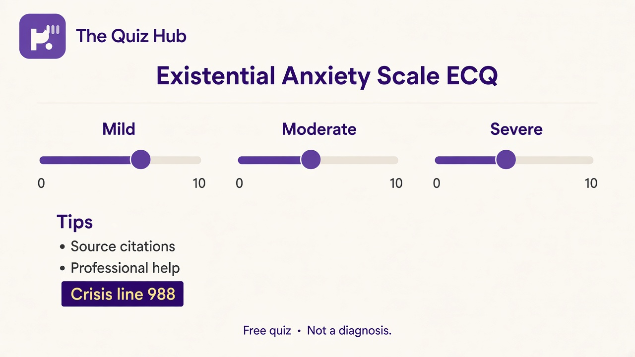Existential ECQ tips: name mortality cues; values micro-acts; therapist not quiz; 988 crisis; separate from EAQ stems