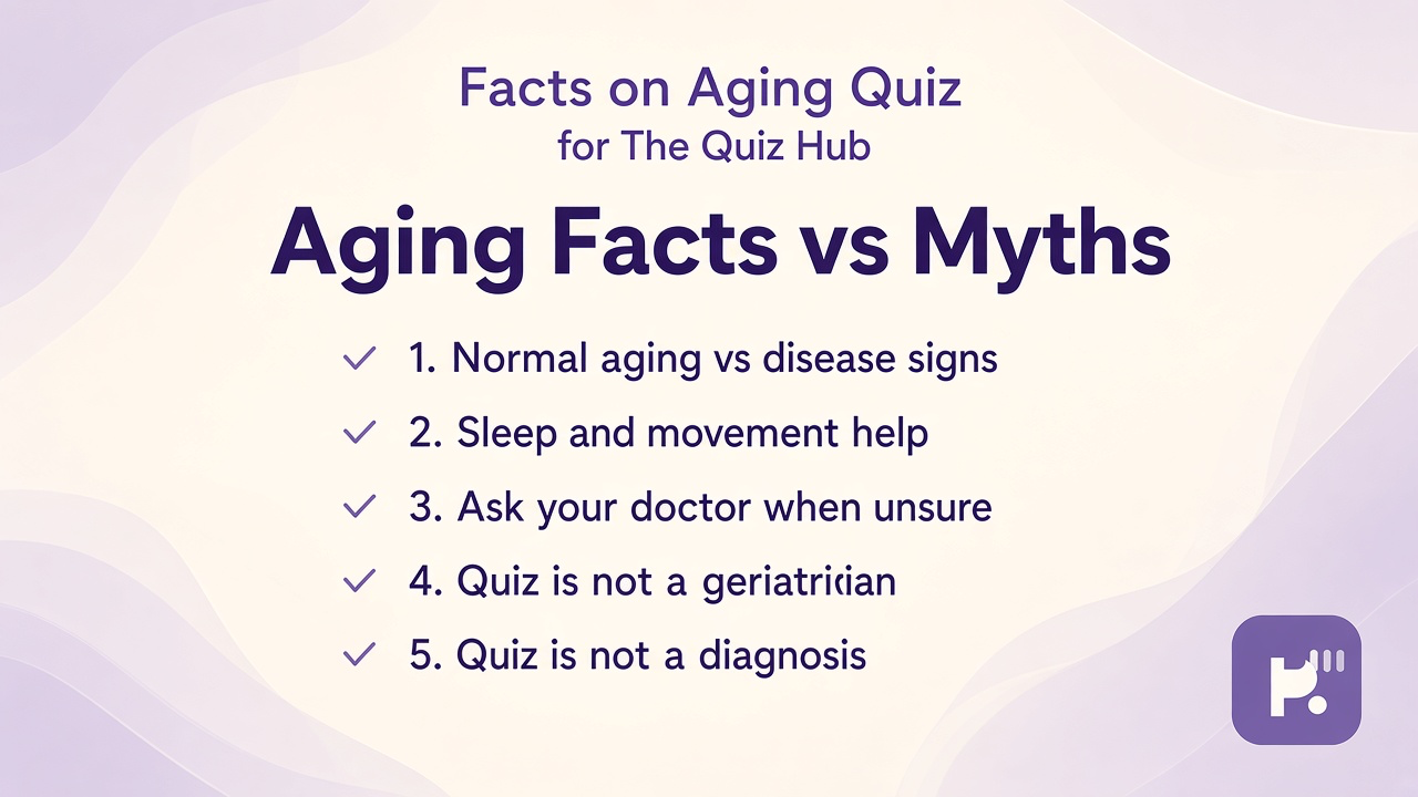 Aging literacy tips: normal vs disease, sleep and movement, ask doctor, quiz not diagnosis