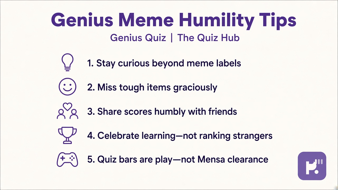 Genius meme tips: stay curious, miss graciously, share humbly, playful bars not Mensa clearance dunk threads