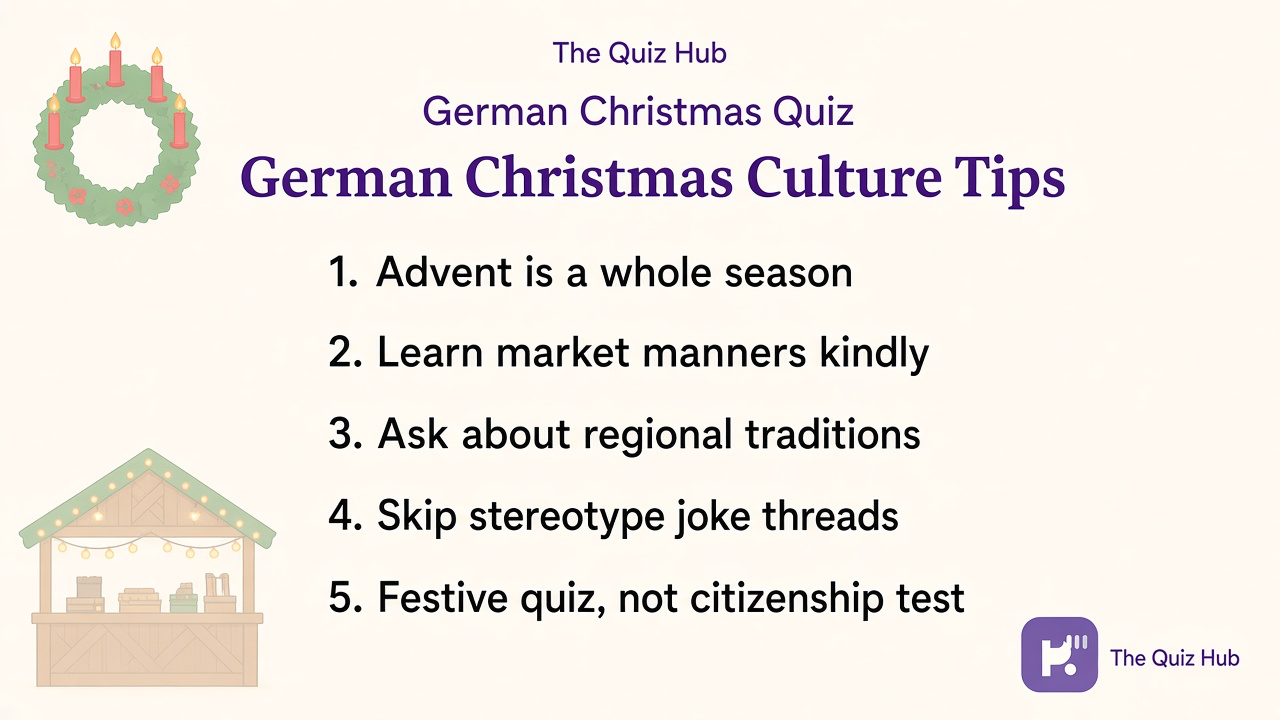 German Christmas tips: Advent season, market manners, feast names, skip stereotypes, festive quiz not visa proof