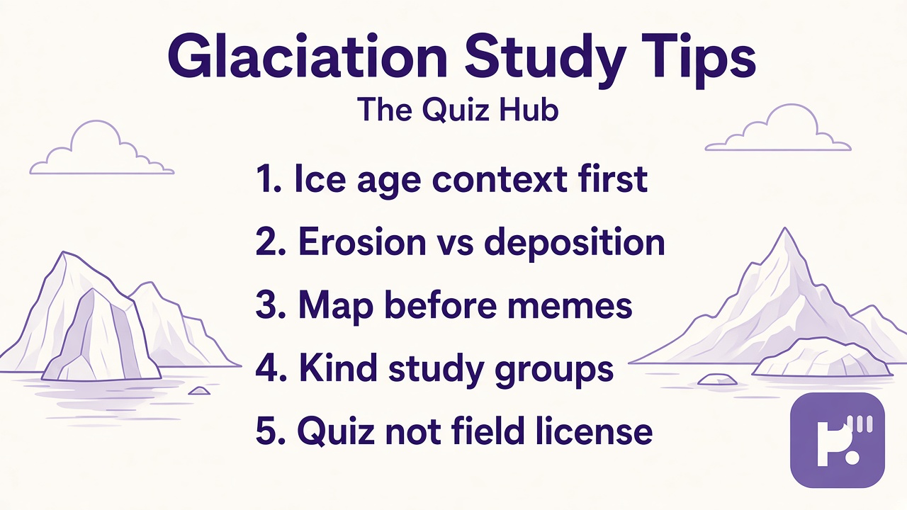 Glaciation tips: ice motion; moraine labels; Pleistocene order; cite maps; bars not geologist license threads