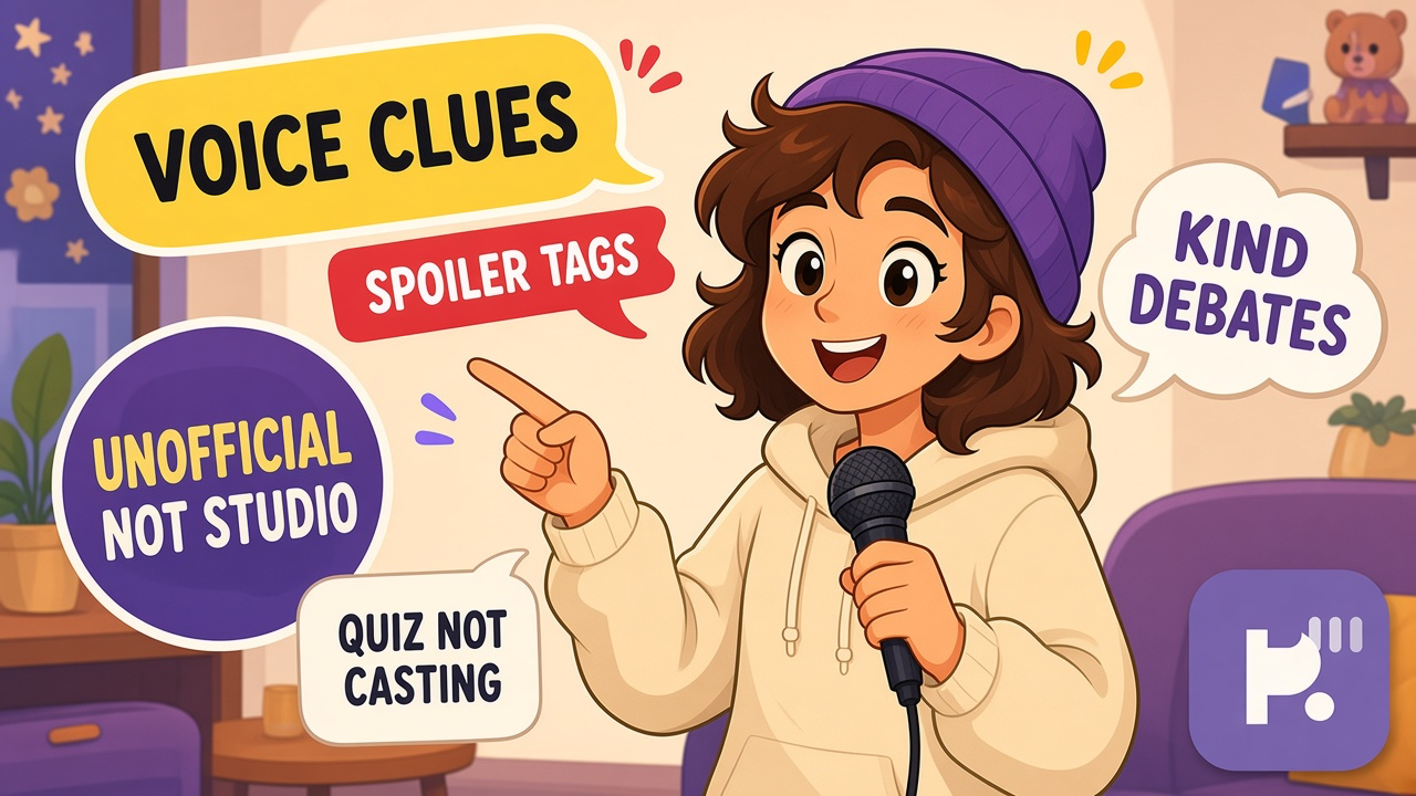 Cartoon guess tips: fair silhouettes; tag spoilers; credit studios; opt-in rounds; quiz not studio hire