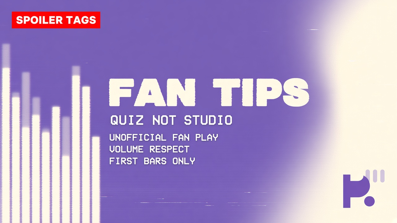 Intro music guess tips: fair hook clues; ask volume; credit artists; quiz not label hire