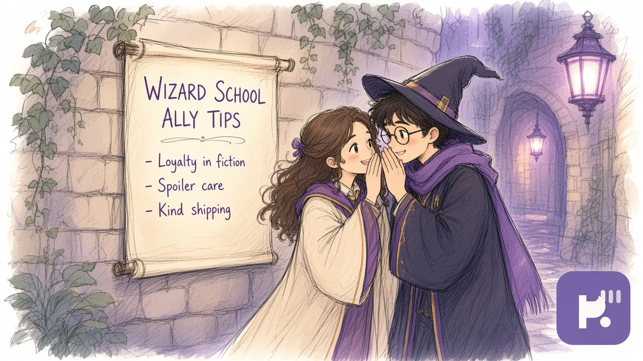 HP best friend tips: loyalty not bullying; humor with care; trust and spoilers; unofficial fan quiz not Warner Bros.