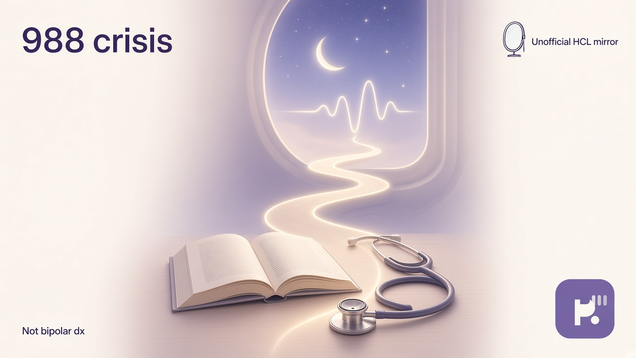 HCL-32 literacy tips: mood activation; sleep need; seek clinicians; not validated HCL-32; quiz not bipolar dx