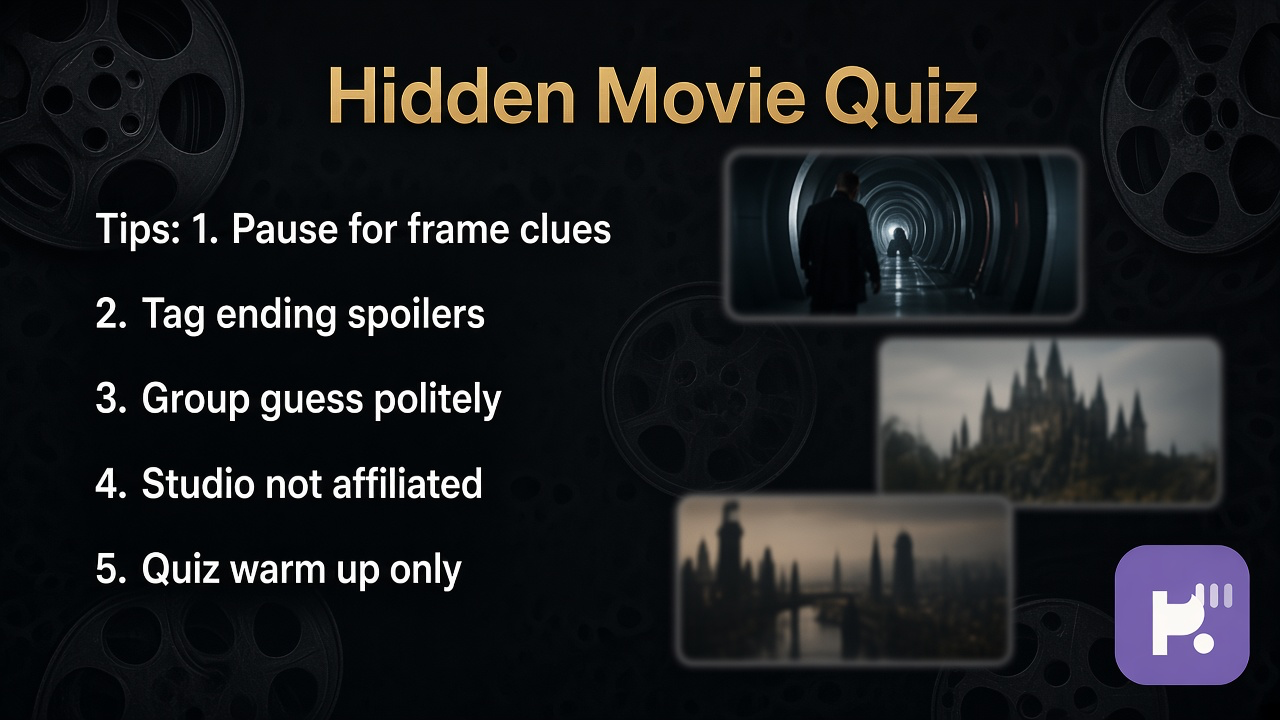 Hidden movie picture tips: fair crops; tag spoilers; opt-in rounds; credit frames; quiz not studio hire