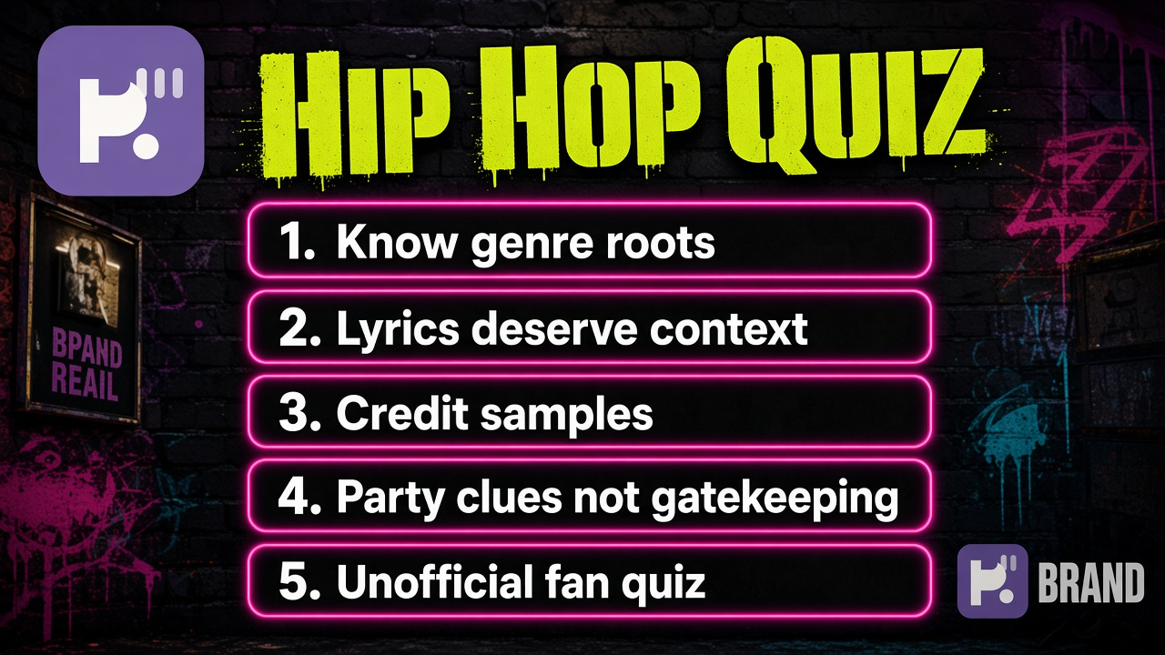 Hip hop tips: know the roots; tag lyrics; respect artists; quiz not label hire