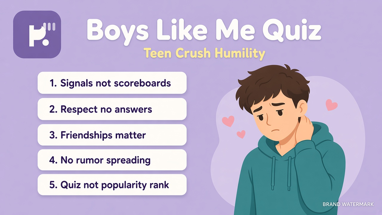 Teen crush tips: humble signals; consent privacy; no scoreboard; quiz not body count; kindness over ranks