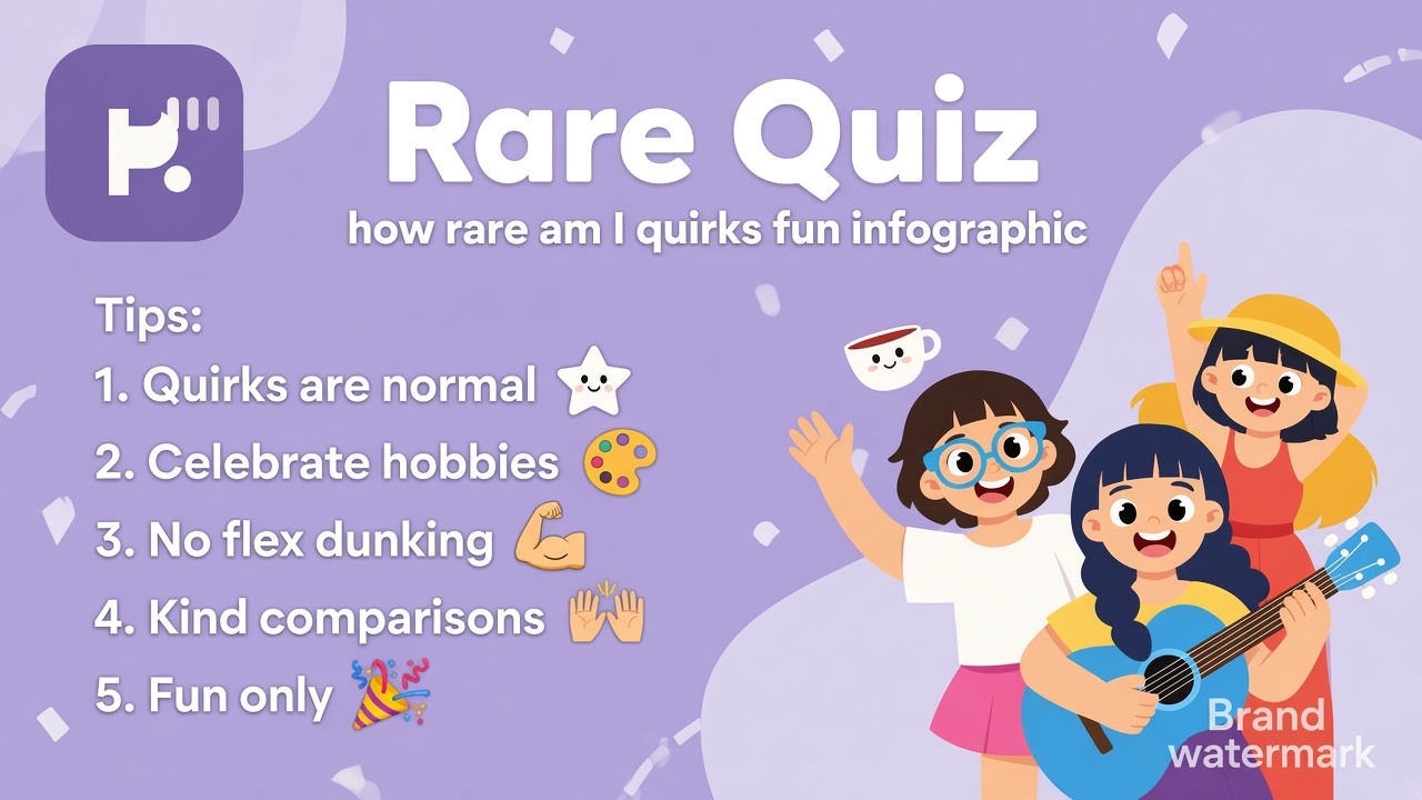 Quirk tips: celebrate niche tastes; no human rank; humble captions; quiz not DNA cosplay