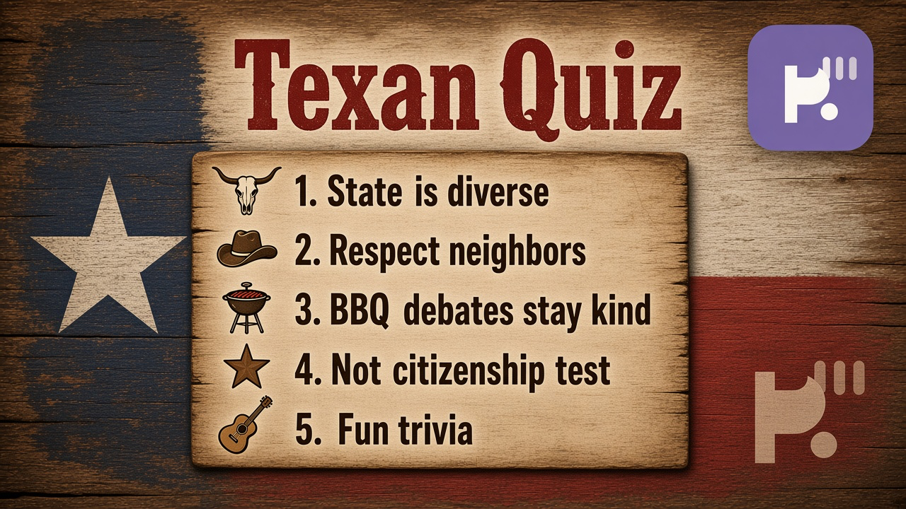 Texas trivia tips: regional curiosity; anti-stereotype talk; learn before dunk; quiz not gatekeeping