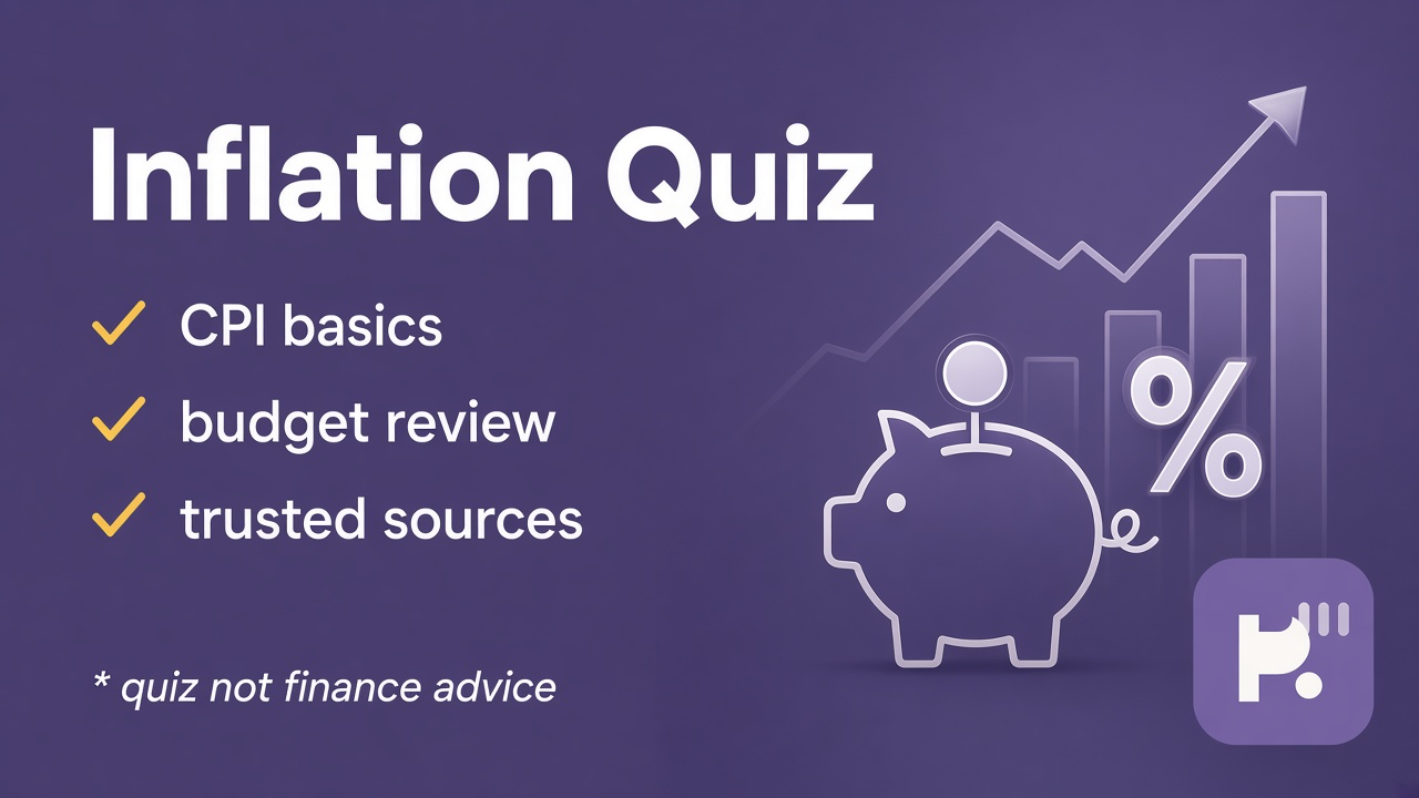 Inflation study tips: price level basics; read CPI headlines; real vs nominal; quiz not investment advice