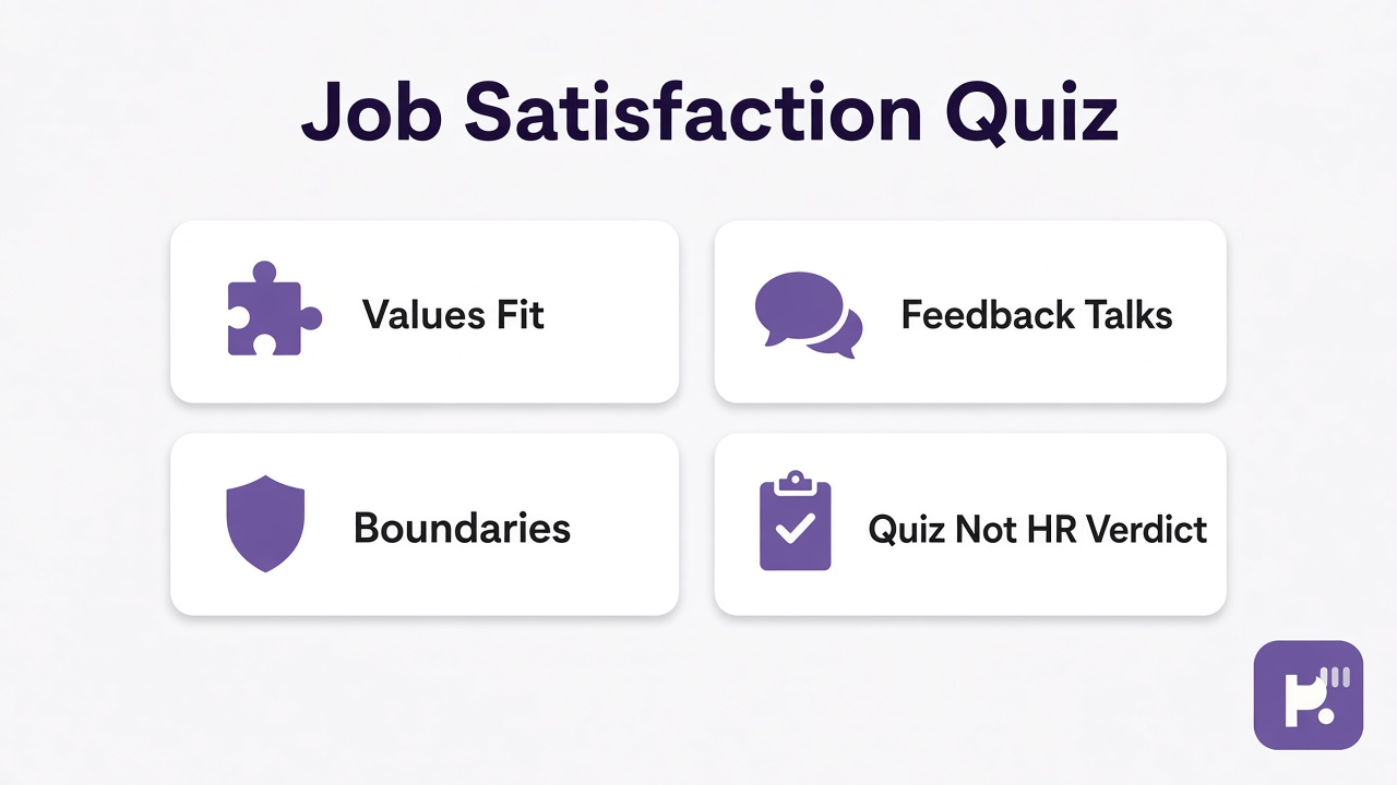 Integral job satisfaction tips: work meaning, growth habits, balance literacy, quiz not HR ratings or quit dunk polls