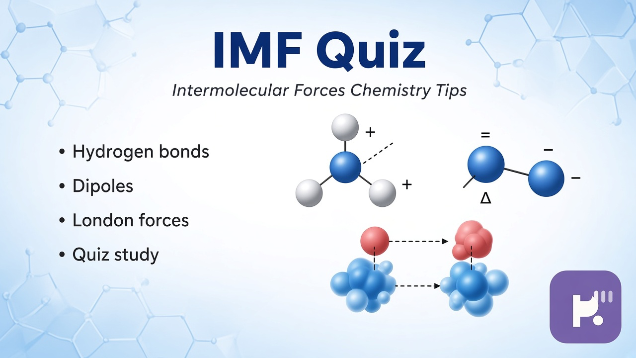 IM force tips: H-bonds; dipoles; London dispersion; boiling trends; quiz not AP exam or classmate dunk