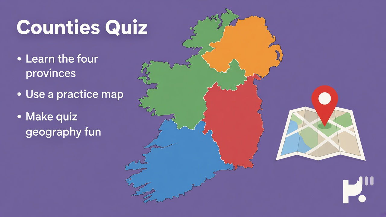 Irish county tips: province chunks; Cork Kerry Galway; playful pride; quiz not passport or accent dunk cosplay