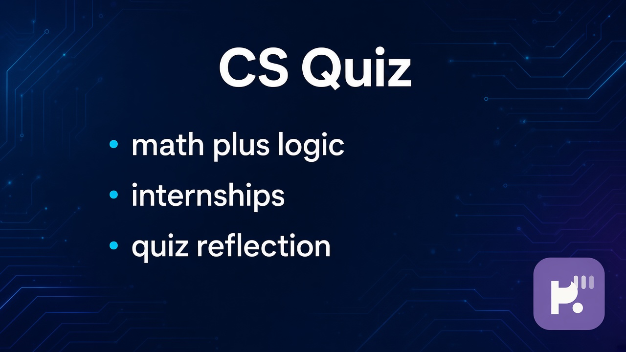CS fit tips: major curiosity; math comfort; project honesty; quiz not degree fate or peer dunk threads