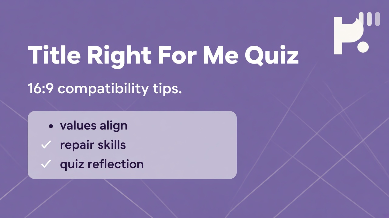 Compatibility tips: name values; repair conflict; match pace; quiz not soulmate fate verdict