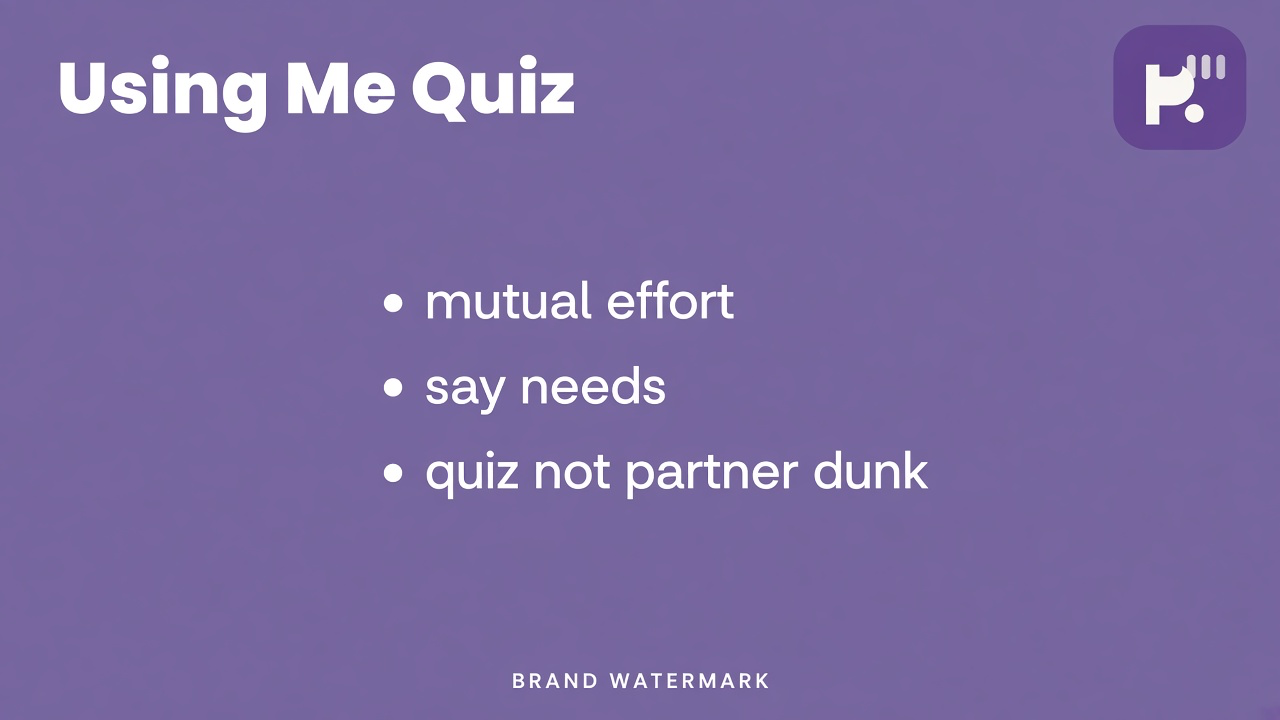 Reciprocity tips: notice effort balance; name boundaries; ask for support; quiz not partner diagnosis or dunk proof